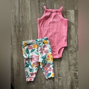 Cute Carters tank top/legging set